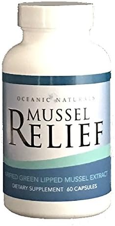 Mussel Relief Supplements: Helps reduce Joint Pain and Inflammation-Promotes improved Joint Mobility and Soft tissue recovery–Made from Purified New Zealand Green Lipped Mussel Blend. 60 Veggie Caps