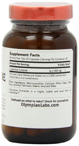 Olympian Labs L Carnitine Fumarate 1000 Mg 60 Vegetarian Capsules |  Desertcart Gambia
