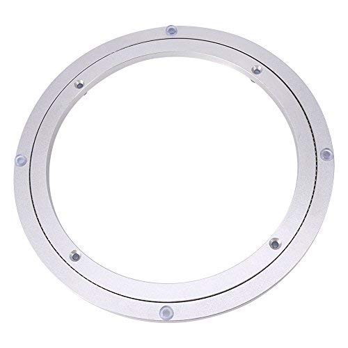 Lazy Susan Turntable, 10 inch Aluminium Alloy Round Swivel Turntable for Dining Table Serving Trade Show Displays Trade Show Displays Kitchen Organization