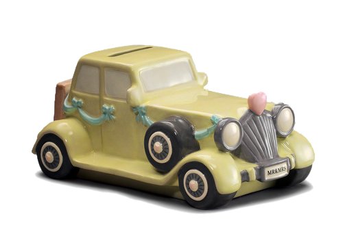 Russ Just Married Car Bank, 9-1/2-Inch