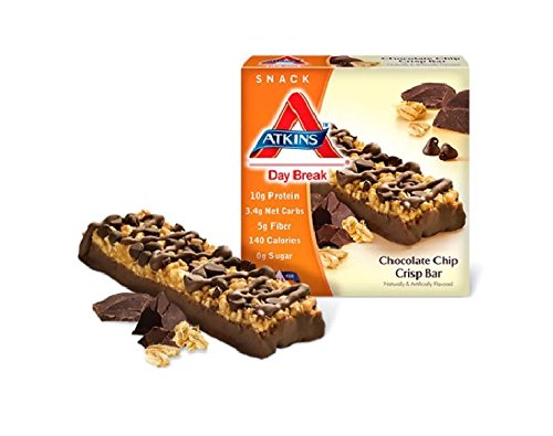 Atkins Day Break Chocolate Chip Crisp 5 x 1.2 Oz Bars