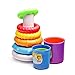 infunbebe Stacking Toys 2 in 1 Stacking Cups and Stacking Ring for Toddlers, Educational Stacker Toys for Baby from 6 Months, Multicolor