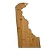 Totally Bamboo Delaware State Shaped Bamboo Serving and Cutting Board