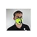 RZ Mask M2 Mesh Air Filtration Face Protection Dust Mask with 99.9% Effective Carbon Filters for Woodworking, Construction, X-Large, Safety Green