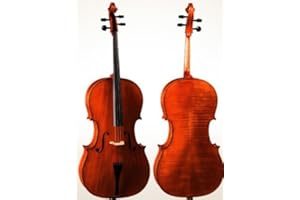 D Z Strad Model 400 handmade 4/4 Cello with Case, Bow and Rosin (4/4 - Full Size)