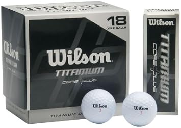 Amazon Wilsonウィルソン チタニウムゴルフボール 18個入り 並行輸入品 ゴルフボール