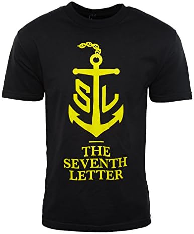 The Seventh Letter Anchor Symbol Short Sleeves Crewneck Tee Mens Style: KT11G07401-BLACK/YELLOW Size: M