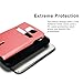 LG G4, Cellto Minimalist Hybrid High Impact [Dual Layer] Card Holder Wallet CaseNEW Slim Protective Cover (2015) - Pink