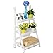 Furinno FNCP-33037 3-Tier Solid Pine Wood Outdoor Plant Shelves