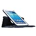 Moonmini 360 Rotation PU Leather Protective Case Cover Pouch for Samsung Galaxy Tab 3 8.0