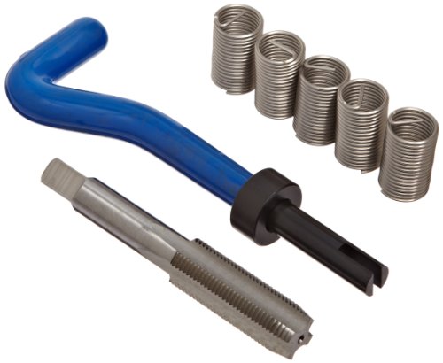 E-Z Lok EK31220 Helical Threaded Insert Kit, 304 Stainless Steel, 1/2"-20 Thread Size, 1" Installed Length (Pack of 5)