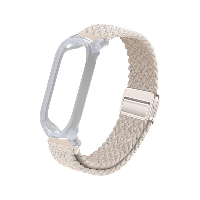 Photo 1 of TUDIA Snap On PC Case & Adjustable Braided Magnetic Wristband Compatible with PLAUD NotePin AI Voice Recorder [for 4.8"-9.0" Wrists] Comfort Lightweight Stretchable Strap Secure Accessories - Beige