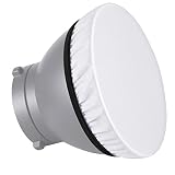 Neewer 2-Pack 7 inches/180mm Soft White Diffuser Sock, Softens the Light Output, Perfect for Studio Strobe Reflector, Portrait, Product Photography and Video Shooting
