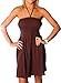 Alki'i One-Size-fits-All Ruffled Tube Dress/Coverup - Brown