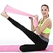 Therapy Flat Resistance Bands Set, Latex Free Flat Elastic Exercise Stretch Bands for Stretching, Flexibility, Pilates, Yoga, Ballet, Gymnastics, Rehab, Workout, Pink, Purple, Blue (3 Pack, 5 FT long)