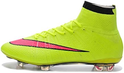 NTFO0TS Generic Men's Mercurial Superfly X 10 FG Hi Top Yellow Football Shoes Soccer Boots