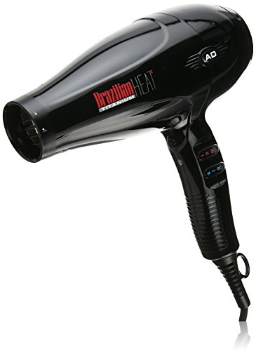 Brazilian Heat BBH3202 Brazilian Heat After Dark Titanium Ionic Keratin Safe Hair Dryer, 1900 Watt
