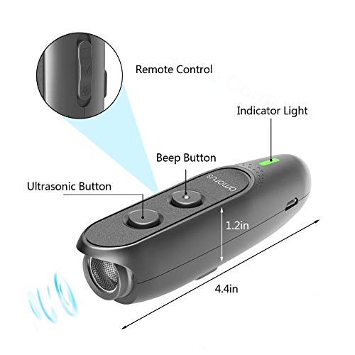 armous Anti Barking Device Ultrasonic Dog Barking Deterrent Devices 3 in 1 Bark Control Training of Safe to Use with LED Indicator and Wrist Strap