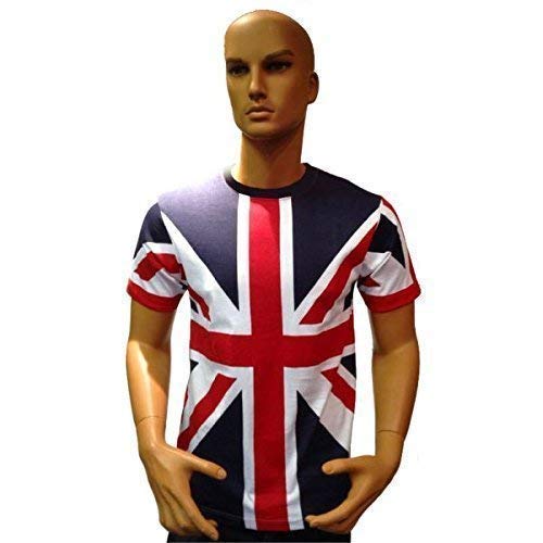 Sign Print Lab Tour Collection Union Jack Flag T-Shirts London Great Britain Kids (12-13yr T Shirt)