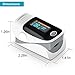 Pulse Oximeter - FDA Approved Premium Blood Oxygen Fingertip Instant Read Digital Sensor Monitor Color OLED Display with batteries and lanyard