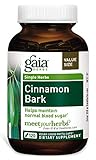 Gaia Herbs Cinnamon Bark, Vegan Liquid Capsules, 120 Count - Glycemic Balance & Normal Blood Sugar Support, Organic Cinnamon