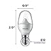 Philips LED Flicker-Free C7 Night Light Bulb, Non-Dimmable, 30 Lumen, Soft White Light (2700K), .05W=7W, E12 Base - Pack of 12