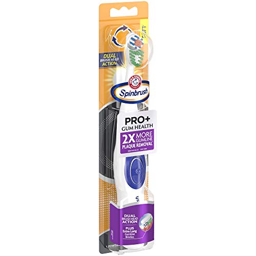 Arm & Hammer Spinbrush PRO+ Gum Health Powered Toothbrush, 1 count