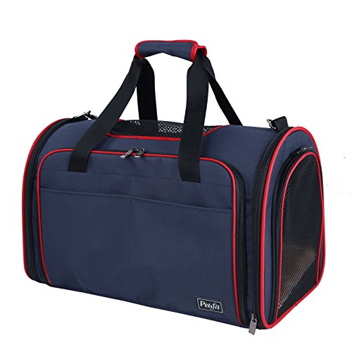 Pet Carrier Airline Approved, Expandable Collapsible Cat Travel Carrier with Anti Deformation