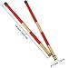 Pangda 1 Pair Rods Drum Brushes Sticks Drum Stick Set for Jazz Folk Music (Red)