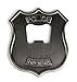 Kikkerland Novelty Gift Open Up Police Badge Stainless Steel Handheld Heavy Duty Bottle Opener
