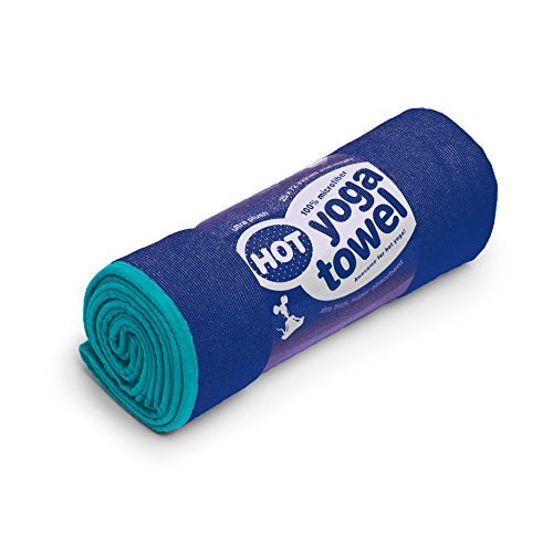 Cush Yoga Towel - 100% Microfiber Yoga Mat Towels - Without Silicone Backing - Absorbent - 600 gsm - Ultra-Thick for Bikram and Hot Yoga - Multiple Sizes and Colors - 24" x 72"