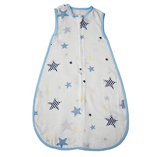 BLOOMSTAR Baby Sleeping Sack Muslin Summer, Soft Cotton Wearable Blanket, Baby Sleep Bag