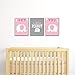 Big Dot of Happiness Pink Elephant - Baby Girl Nursery Wall Art and Kids Room Decorations - Gift Ideas - 7.5 x 10 inches - Set of 3 Prints