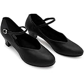 Capezio Women's Jr. Footlight Character Shoe,Black,9 W US