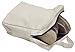 Nidra - Travel-Packing-Storage , 5 Piece Set (2) Packing Cubes, Cream and Blue, (2) Shoe Cloth Bags, (1) Laundy Bag