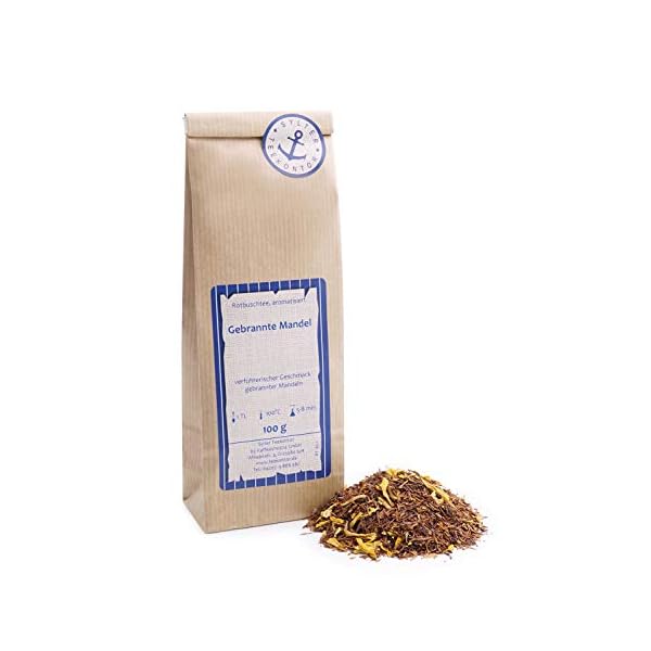 Rotbuschtee lose Rooibos-Tee Gebrannte Mandel Mandeln, Apfel, Zimt Rooibos Tee Südafrika 500g