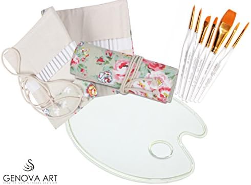 Art Brush Set with Brush Holder, Palette