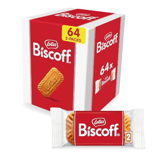 Lotus Biscoff | Galletas Caramelizadas | Envueltas Individualmente cada 2 | Ingredientes de Origen Natural | Vegano | 64 Sobres | 992g
