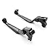 Black Brake/Clutch Skull Hand Levers Compatible with Harley Davidson (1996-2012) Billet Aluminum Black Brake and Clutch Skull Hand Grips Levers Left and Right One Pair Motorcycle