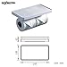 Doxwater F30311 Toilet Paper Holder with Shelf - White