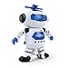 DeXop Kids Electronic Robot Dancing Robot Smart Space Robot Astronaut Music Light Toy (Blue)