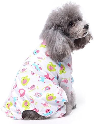 Coper Cute Puppy Pet Dog Casual Cotton Pajamas Jumpsuit Soft Homewear