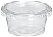 2oz Portion Cups with Lids, LIDS FIT GREAT Jello Shot Cups Salsa Cup Souffle Cups Sampling Cups Slime Cups (100)