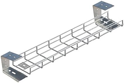 2000mm Under Desk Basket Tray x 2 Brackets