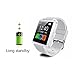 Tagital® T8 Bluetooth Smart Watch Wrist Watch For Android IOS Smart Phone Samsung S5 / Note 2 / 3 / 4, Nexus 6, HTC, Sony, Huawei and Other Android Smart Phones (White)