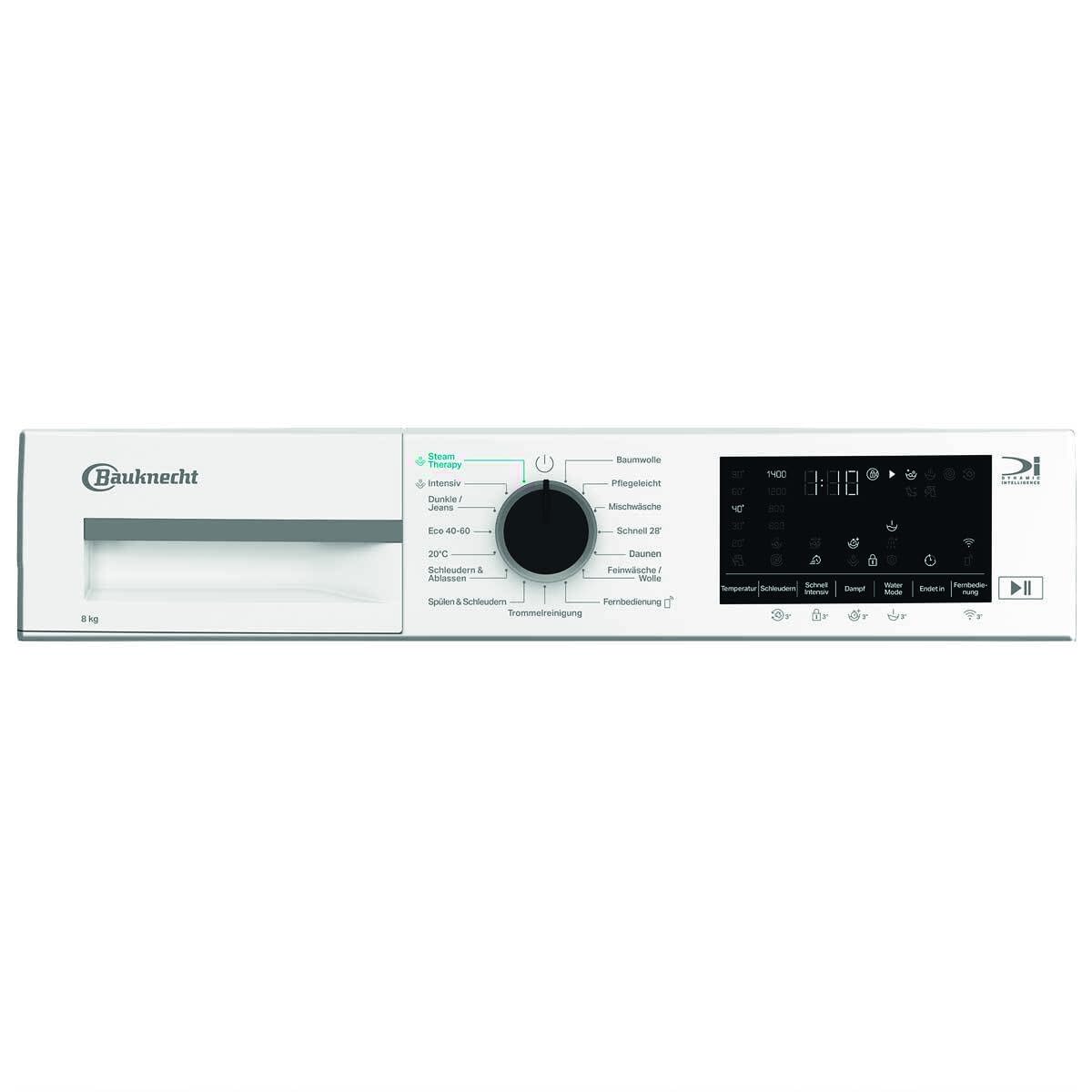 Bauknecht B W 8A10 BS Waschmaschine, 8 kg, 1400 U/min, Frontlader, Steam Therapy & Steam Technologie, Adaptive Wash, ColdWash, HomeWhiz, Inverter-Motor, Weiß 5