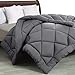 Utopia Bedding Twin Comforter Set Grey, Comforters Twin Size 2 Pieces Bedding Comforters Sets, Down Alternative Soft Bed Set, 1 Comforter (64 x 88 inches) 1 Pillow Sham (20 x 26 inches)