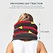 Maldora Cervical Neck Traction Device for Instant Neck Pain Relief ✮ Inflatable & Adjustable Neck Stretcher Pillow for Home Traction Spine Alignment (Grey) ✮ FDA Registered ✮ Bonus Sleep Mask