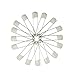 Bilipala Plastic Head Baby Diaper Safety Pins Brooches for Handcrafts, 2.1 Inch, 50 Count (White)