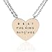 Aoloshow Stainless Steel 2 Parts Best Fucking Bitches Pendant Necklace Birthday Gift Gold